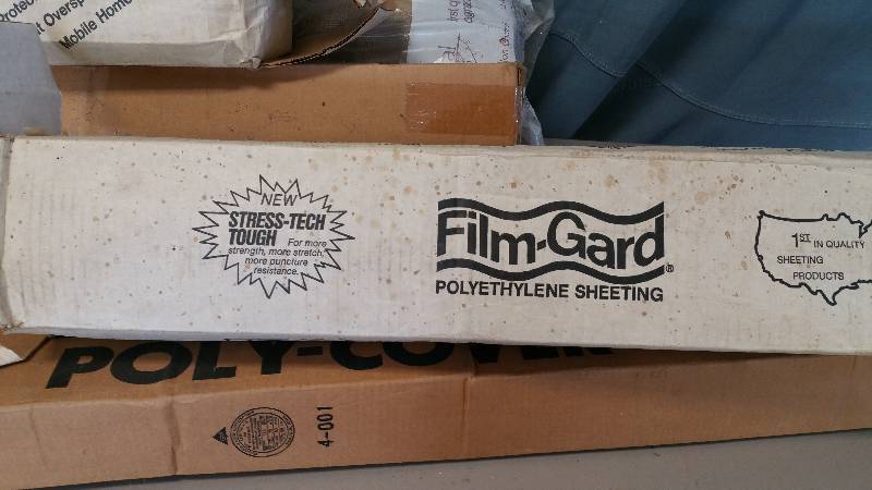 lot 14 image: Group of Assorted Poly Rolls, Burlap, Etc.