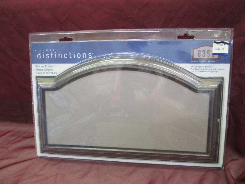 Hillman distinctions address plaque...