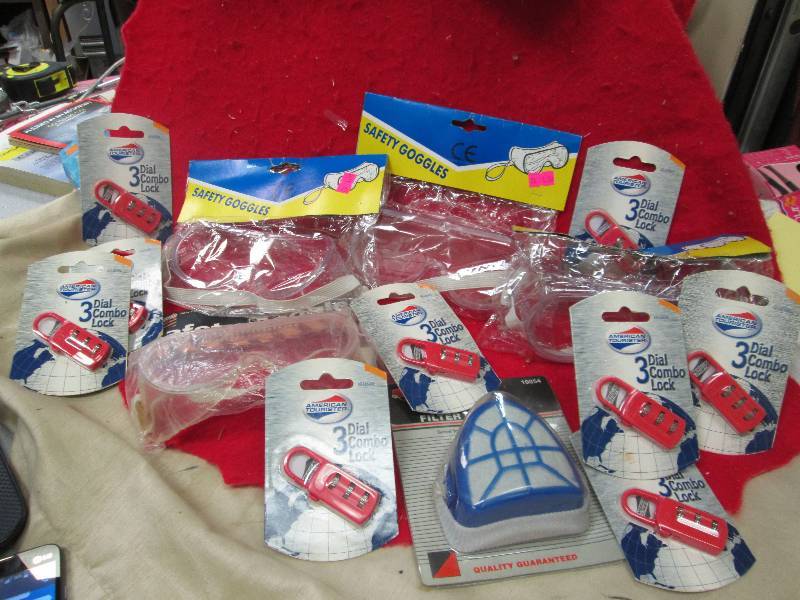 Qty 5 pairs of Safety googles, Hand...