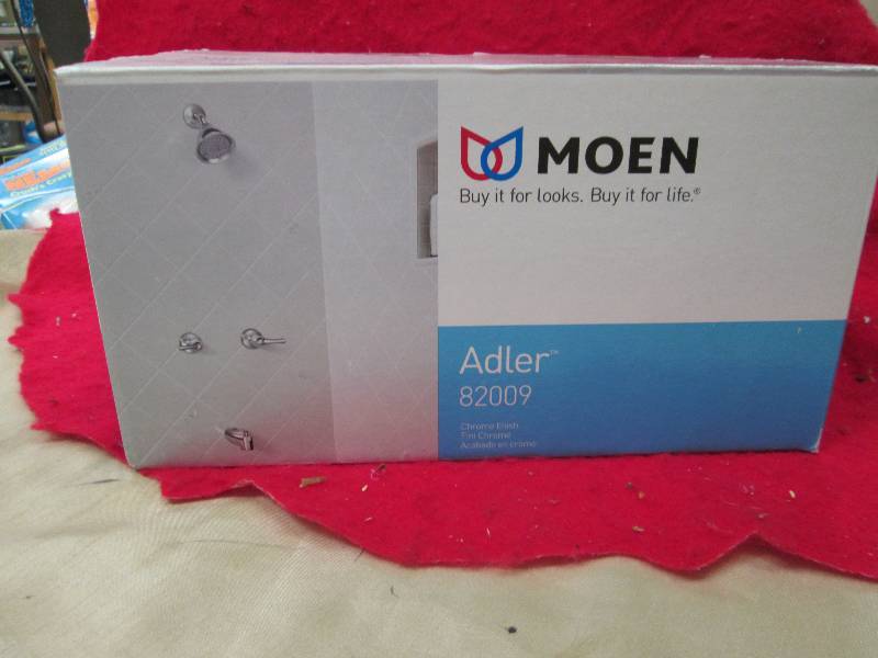 Moen Adler 82009 shower head, fauce...