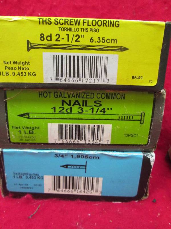 3 boxes of Grip rite fastness Hot g...