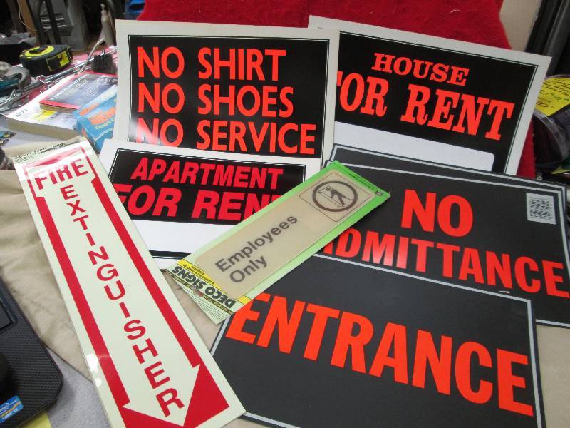 Assortment of sign like House for r...