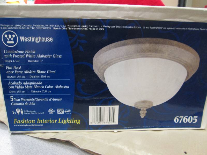 Westinghouse Cobblestone finish wit...