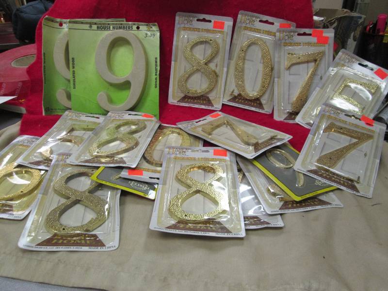 Assortment of handy home house numb...