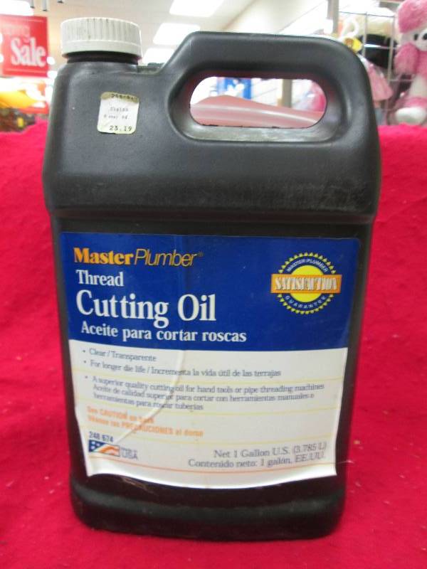 Master Plumber tread cutting oil...