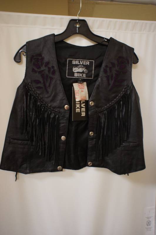 Silver Bike Leather Vest