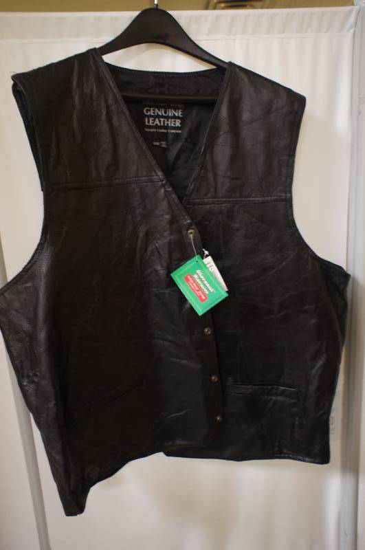 Italian Stone Design Genuine Leather Vest