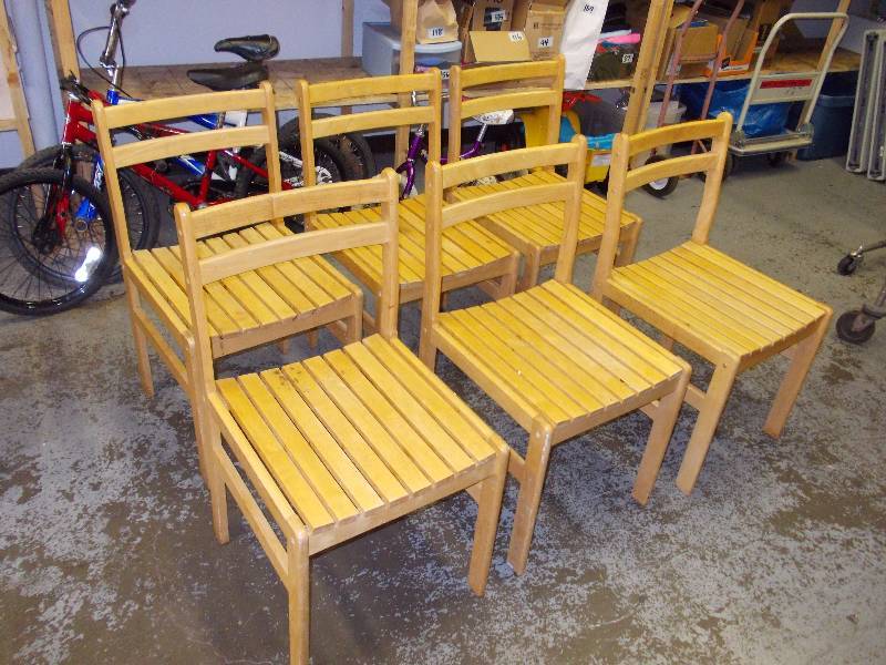 6 Wood Chairs