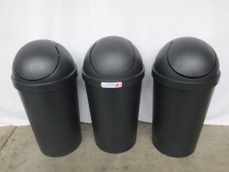 3 Garbage Cans