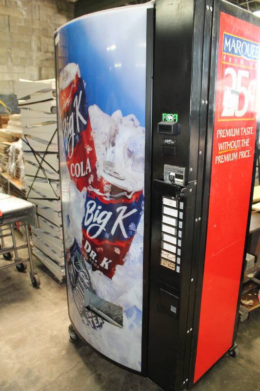 Technicote Latex TP120 Pop Machine wBig K Logo & 8 Slots For Different Types Of Soda Basic Unit 475 28 x 39 x 83.