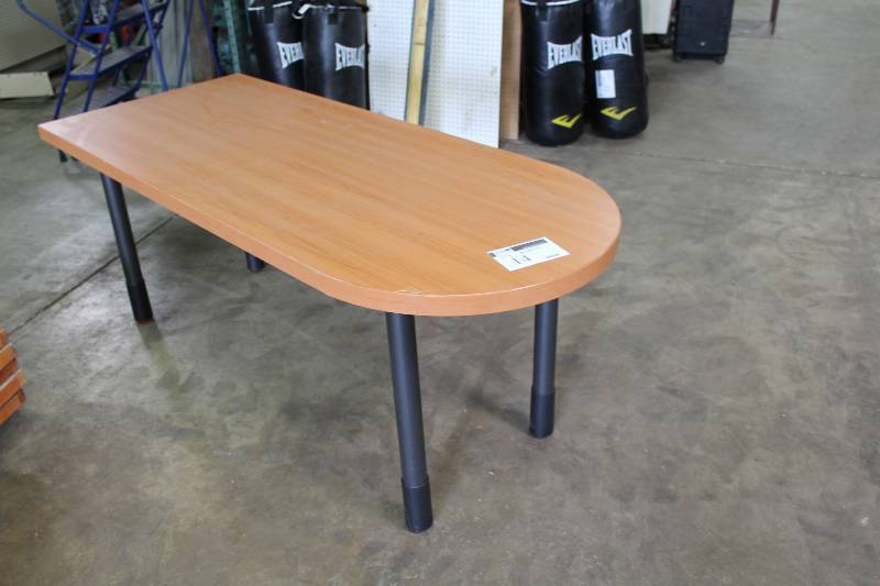Wood-Style Table wMetal Frame 80 x 30 x 30.