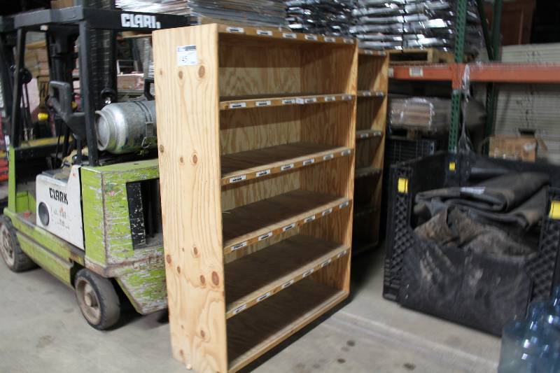 Wooden Shelving Unit w5 Shelves 18 x 48 x 72.