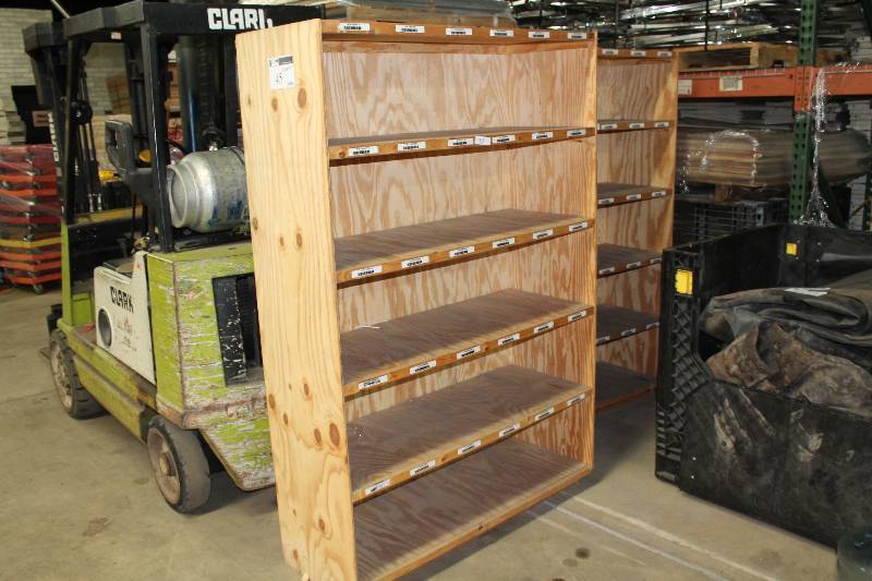 Wooden Shelving Unit w5 Shelves 18 x 48 x 72.