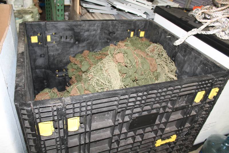 Camoflauge Netting Miscellaneous Types Includes Contents & Not Bin.