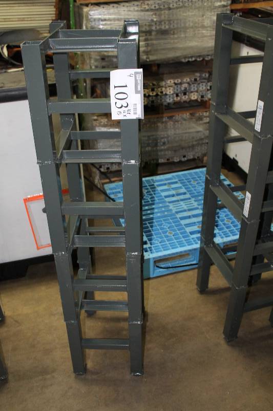 Lot of (4) Jarke Stacking Racks Mini-Module An efficient, low-cost means to quickly organize floor clutter anywhere in your plant or warehouse 16 x 12 x 15.