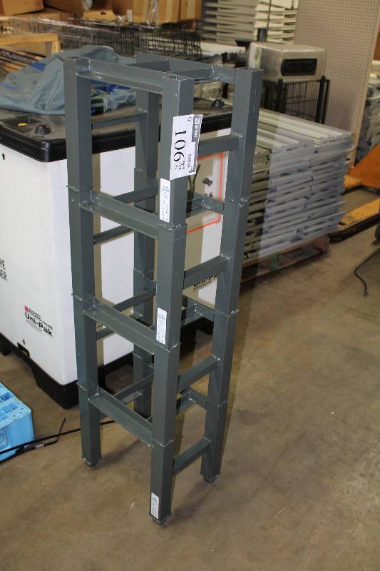 Lot of (4) Jarke Stacking Racks Mini-Module An efficient, low-cost means to quickly organize floor clutter anywhere in your plant or warehouse 16 x 12 x 15.