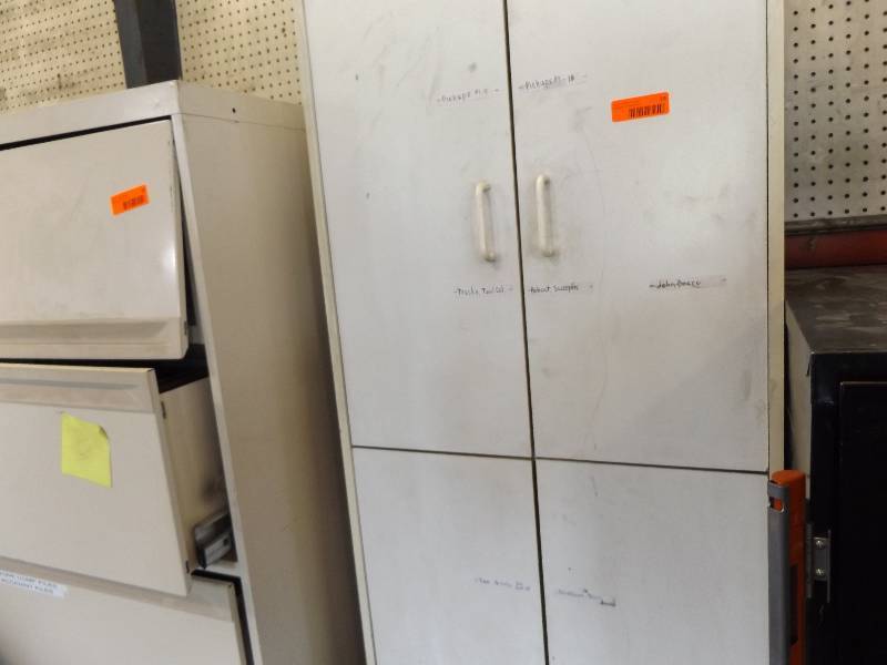 White Standing Cabinet with 4 Doors
