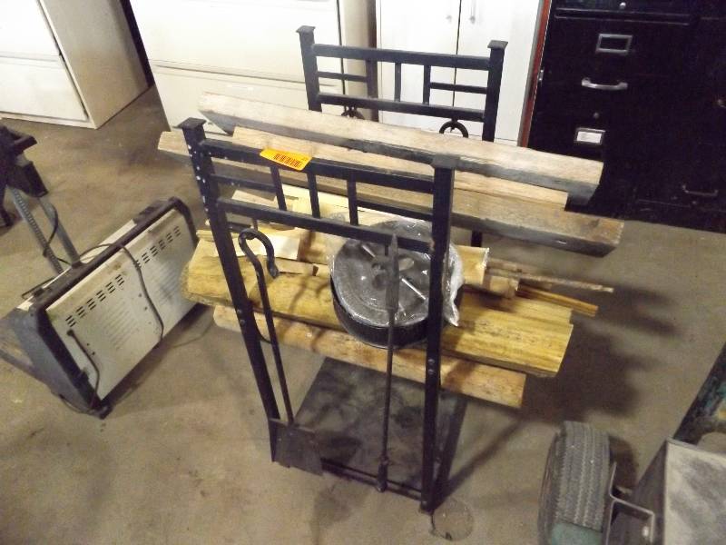 Firewood Stand with 4 Tools, and Firewood