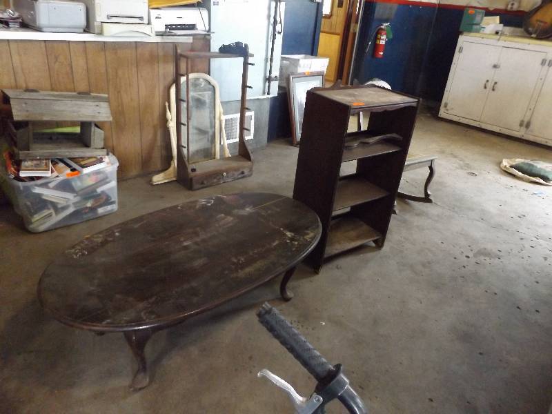 Rocking Chair, Stand, Coffee Table