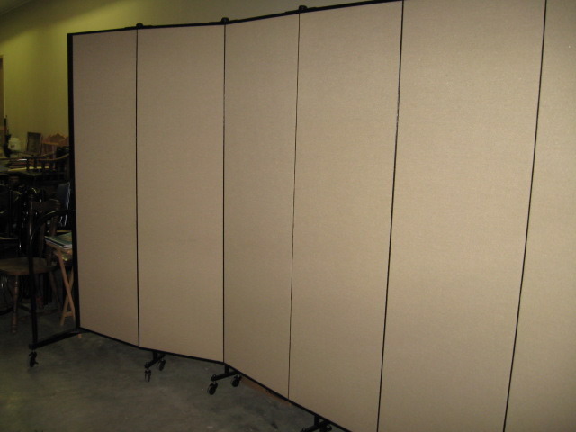 ScreenFlex, commercial edition room divider. has 9  22 inch panels,