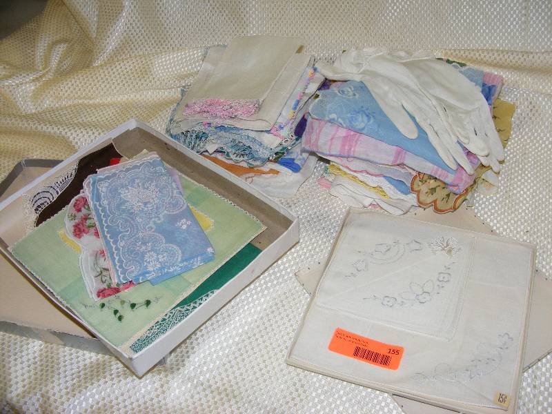 Womens Vintage Hankys and Gloves