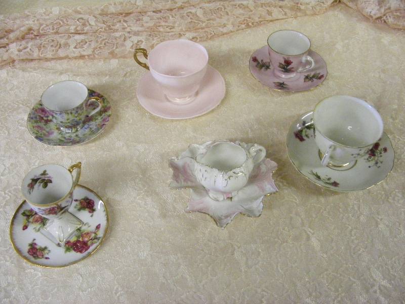 Collectible Fine China Teacups and Saucers