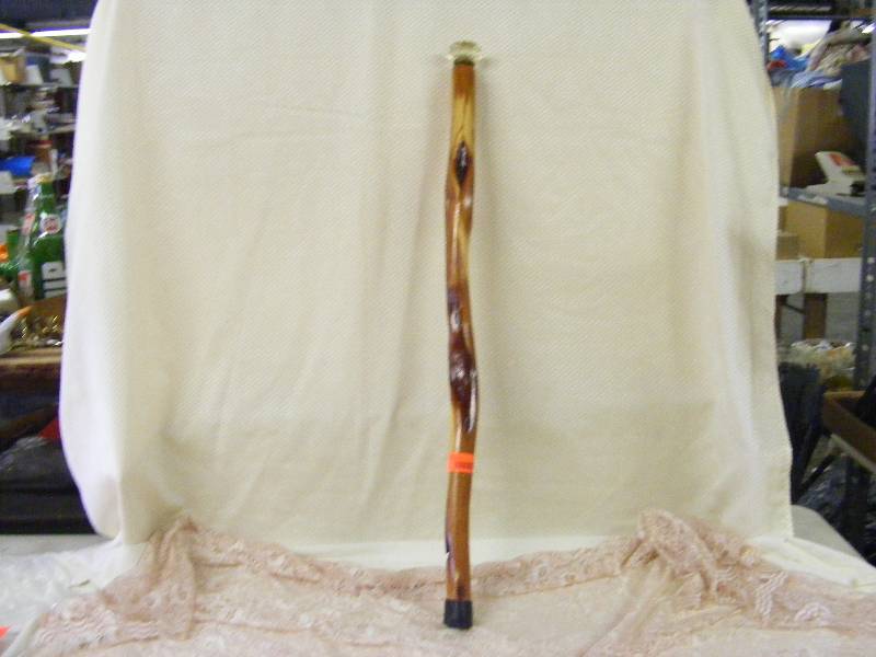 Walking Stick with Glass Handle