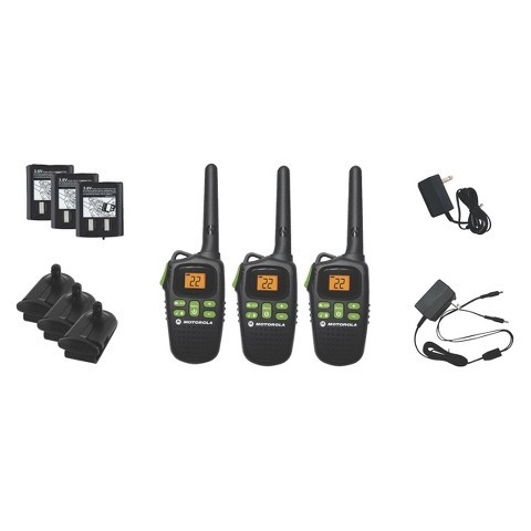 Motorola Talkabout FRSGMRS 2 Way Radio 20 Mile Range - Black