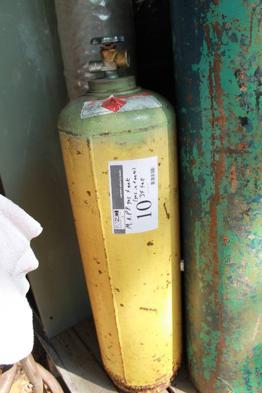 lot 10 image: M.A.P.P. Gas Tank Gas In Tank 34 Height.