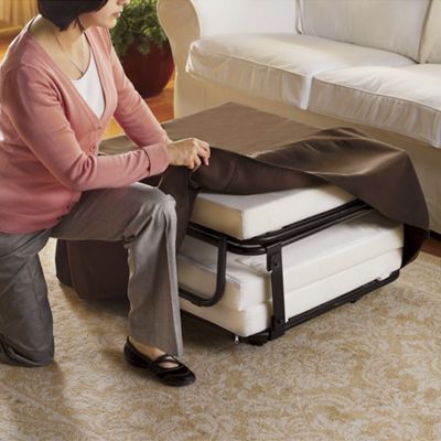 VERY COOL BRAND NEW OVERSTOCK OTTOMAN WITH SLEEPER
