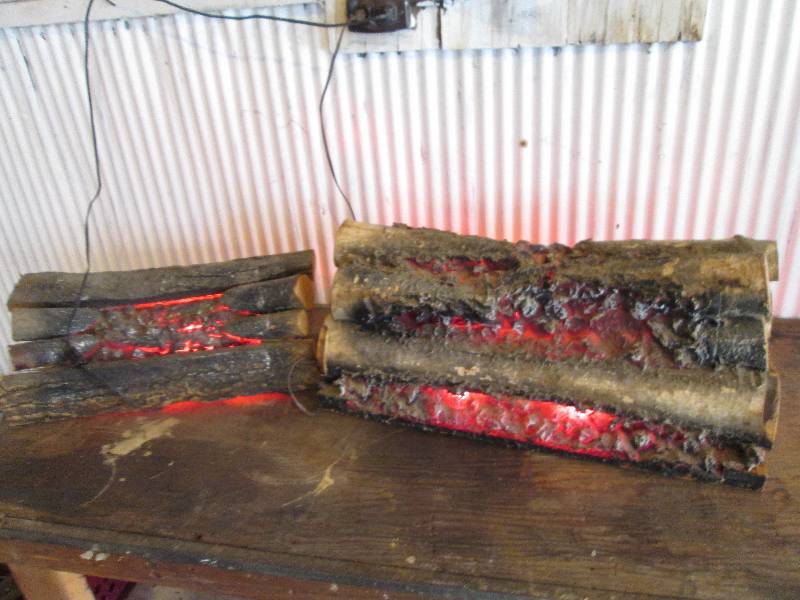 2 electric log sets that light up ...