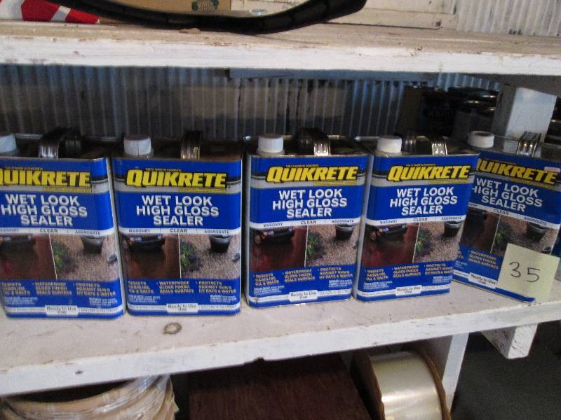 4 and a half gallons of Quikrete co...