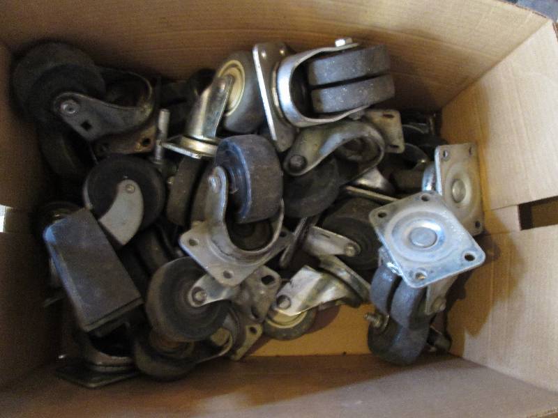 Box of caster wheels...