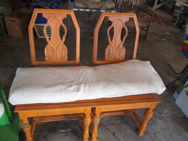 Unique woor 2 seat bench...