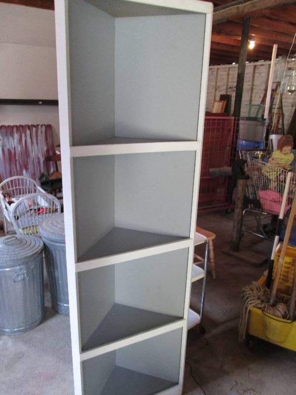 Corner shelf, 2 feet across the fro...