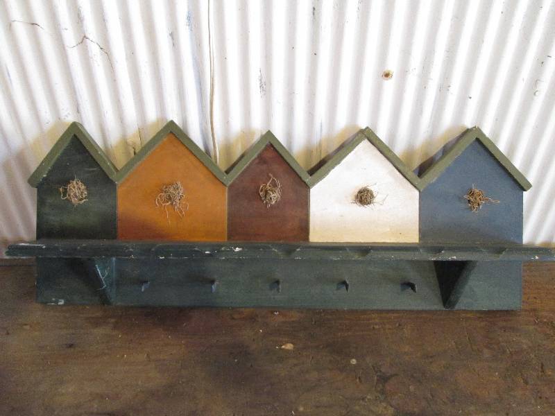 Bird house hanger, 29 wide...