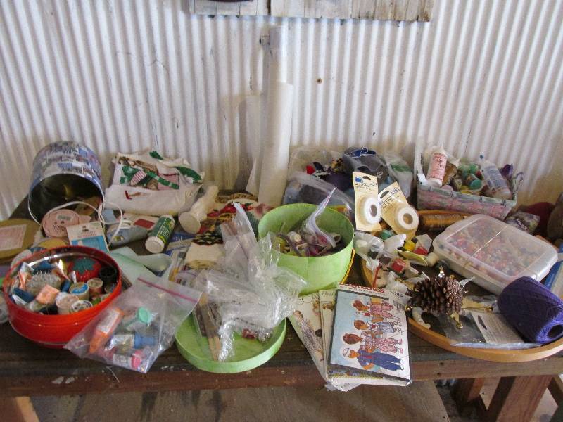 Huge lot of crafting supplies inclu...