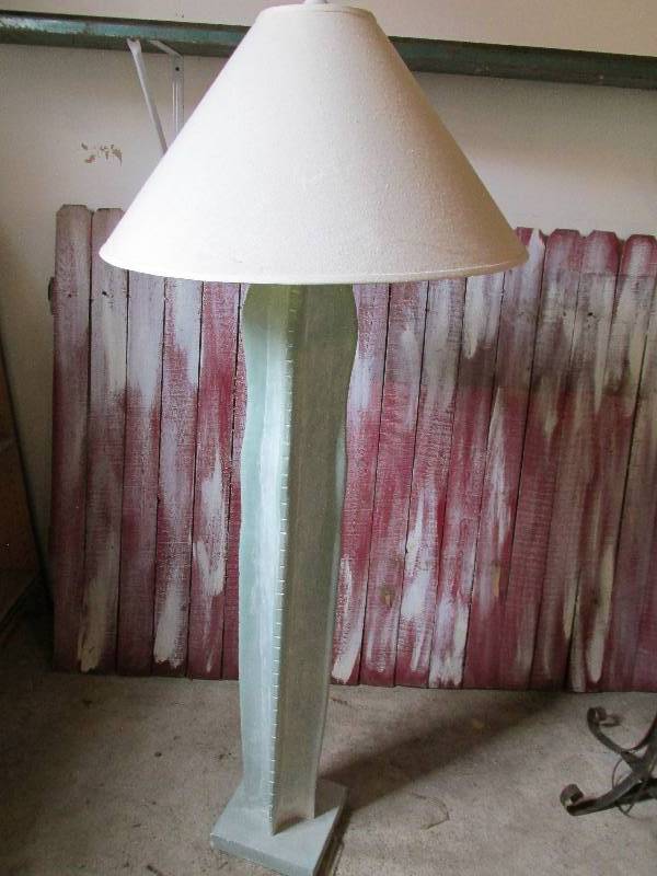 Unique floor lamp with shade, looks...