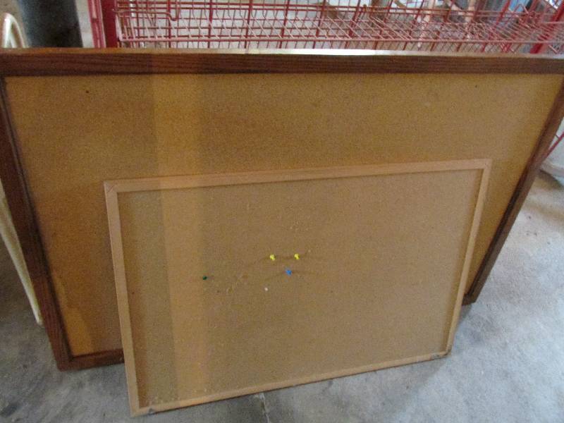 large and small bulletin board, the...