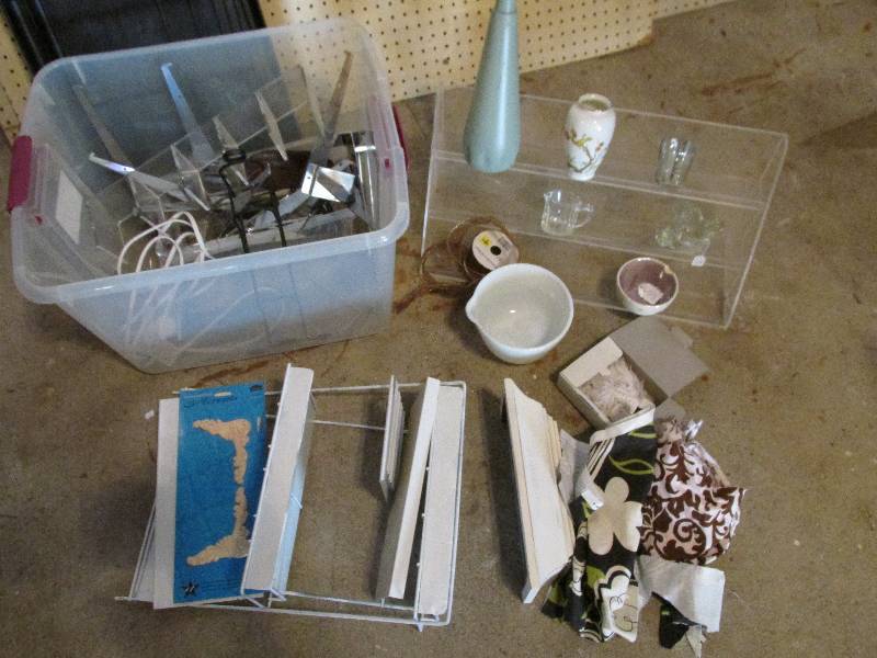 Lot of slat wall supplies, retail d...