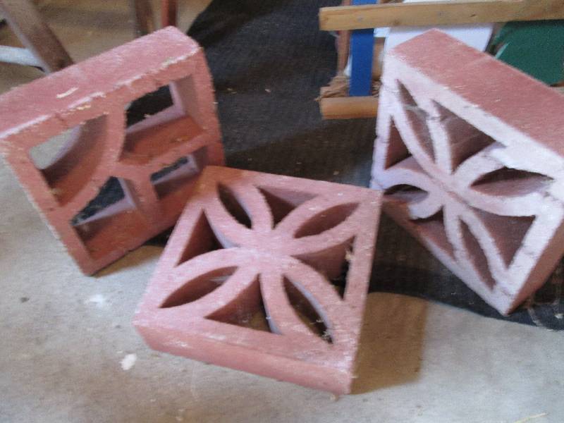 3 square cement decorative blocks... | Antique Unique Crafter Sale