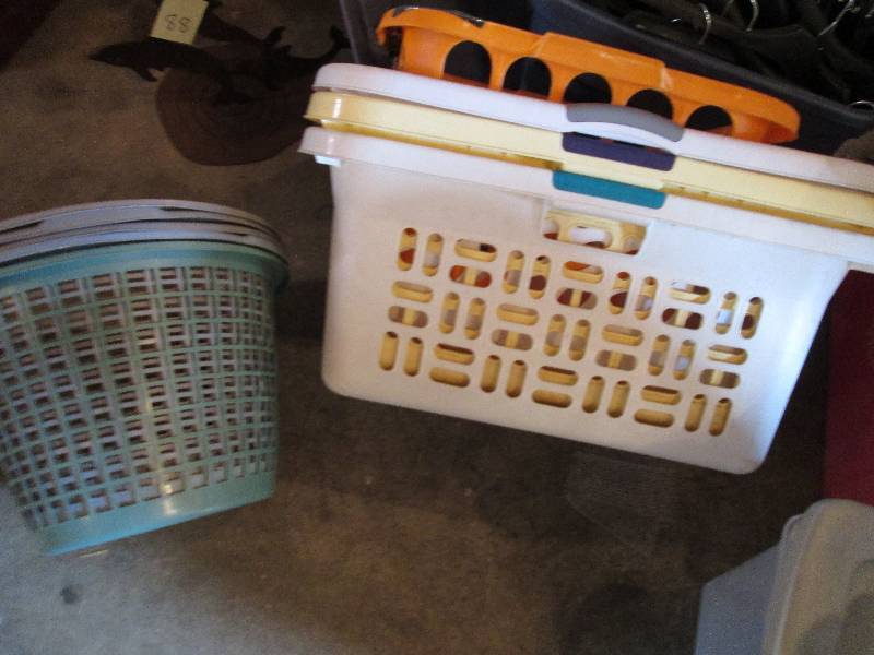 Lot of laundry baskets...
