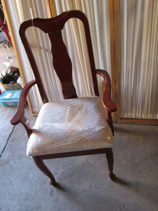 Wood frame chair with upholstered s...