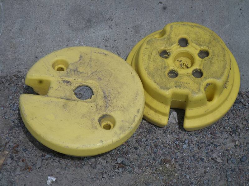 lot 8 image: Set Of (2) John Deere 2-Hole Whee W...
