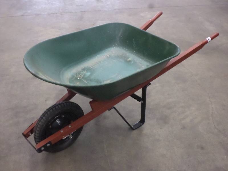 lot 41 image: Wheel Barrel With Pneumatic Tire ...