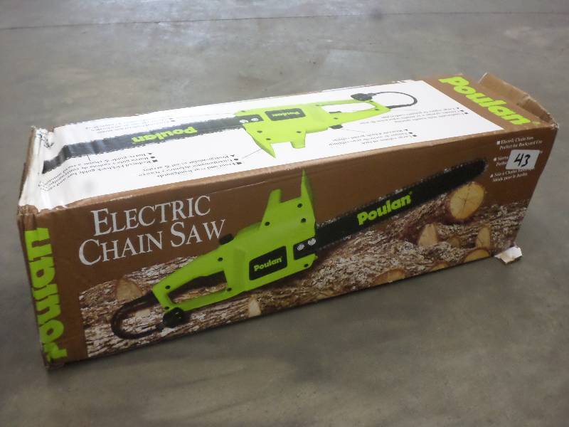 lot 43 image: Poulan Electric Chainsaw, Unused, 1...