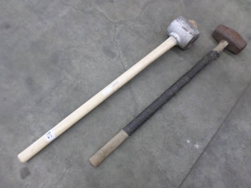 lot 56 image: Lot Of (2) Sledge Hammers ...