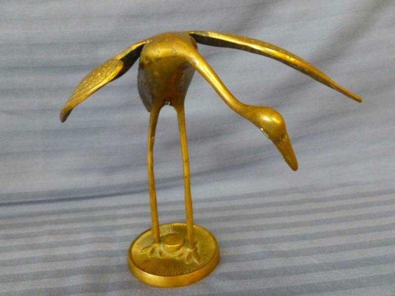 lot 30 image: Cast Brass Crane