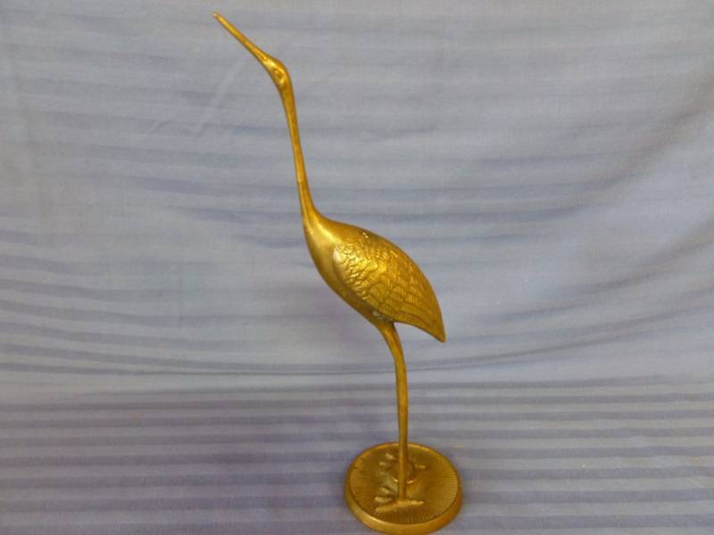 lot 31 image: Cast Brass Crane