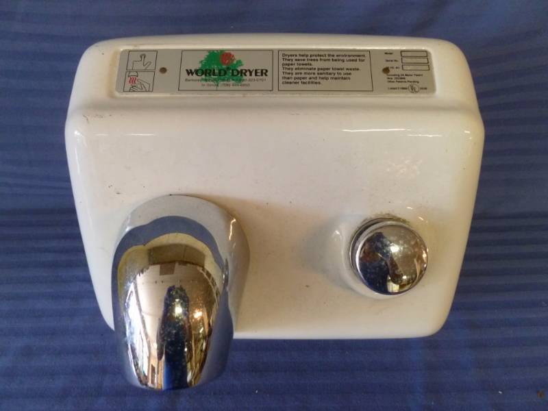 lot 100 image: Bathroom Hand Dryer